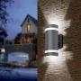 LMP LED Semi Cylinder Up and Down Lights Outdoor Wall Light,Body in Aluminum Waterproof Outdoor Wall Lamps,3000k 5W with Certificate ETL 1 Pack…