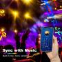 Phopollo Bluetooth Led Strip Lights, 65.6ft Flexible Led Lights with Phone Control and 24 Keys Remote for Bedroom, House, Holiday Decoration