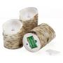 comenzar Flickering Candles, Candles Birch Set of 4 5'' 6'' Birch Bark Battery Candles Real Wax Pillar with Remote Timer