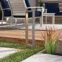 Focolux Garden Pathway Lights Outdoor, Yard Lights Cordless, LED Walkway Floor Lighting, IP65 Waterproof Landscape Column Bollard Lighting for Patio, Lawn(Warm White 9W)