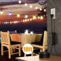 Outdoor Dimmer, Wteske Smart Plug-in Light Dimmer with 10FT Extension Cord, Works with Alexa Google Home, WiFi Outlet Remote Control Dimming-350W, IP44 Waterproof for Dimmable String Lights