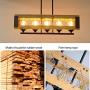 XIPUDA Kitchen Island Lighting Industrial Farmhouse Pendant Light Dinning Room Chandeliers Rustic Pendant Light Fixtures