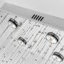 Modern K9 Crystal Raindrop Chandelier Lighting Flush Mount Ceiling Light Fixture for Dining Room,Lobby,Kitchen Island (8 Lights)