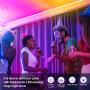 50ft/15m Dreamcolor RGBIC LED Strip Lights for Bedroom, Megulla Bluetooth APP Controlled 12v LED Tape Lights with Remote and 300+ LED-Chasing Lighting Effects for Kitchen, Living Room, Gaming Room