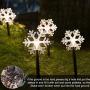 Christmas Stake Lights, Outdoor Garden Lights, Energy Saving Waterproof Lights Christmas Decorations for Patio, Walkway, Yard, Lawn (Snowflake, 5 PCS)