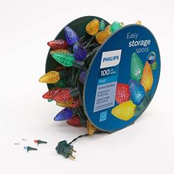 Philips 100 LED Multi Colored Faceted C9 Christmas Light String