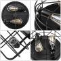 Industrial Semi Flush Mount Ceiling Light, E26 Vintage Metal Cage Ceiling Light Fixture 2Lights for Bedroom, Kitchen, Dining Room, Living Room, Hallway,