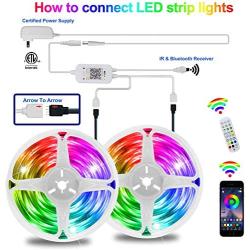 LED Strip Lights, 52FT RGB LED Light Strips, 16 Million Colors Changing with Phone APP Control, LED Lights for Bedroom, Kitchen, Party, DIY Decoration