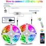 LED Strip Lights, 52FT RGB LED Light Strips, 16 Million Colors Changing with Phone APP Control, LED Lights for Bedroom, Kitchen, Party, DIY Decoration