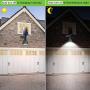 Outdoor Solar Lights, 18 LED Spotlight Waterproof Landscape Lights Solar Security Lamps for Garage Deck Garden Wall (White Light, Pack of 2)