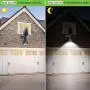 Outdoor Solar Lights, 18 LED Spotlight Waterproof Landscape Lights Solar Security Lamps for Garage Deck Garden Wall (White Light, Pack of 2)