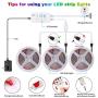Led Strip Lights Flexible Led Light Strips Color Changing Music Sync RGB Rope Light 39.42 Feet with Remote Led Lights for Bedroom Room Home Kitchen TV