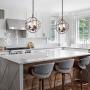 KSANA Industrial Chandelier for Dining Room, Rustic Bronze Orb Pendant Light Fixture for Kitchen Island, Bedroom, Living Room and Foyer