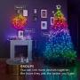 Twinkly - TWS250SPP Special Edition 250 RGB+White LED String Lights - App-Controlled LED Christmas Lights with Green Cable (65.5ft) - IoT & Razer Chroma Enabled - Indoor/Outdoor Party Decorations