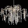 Branches Silver Champagne Large Chandelier 31'' Wide Modern Clear Crystal Strands 8-Light Fixture for Dining Room House Foyer Kitchen Island Entryway Bedroom Living Room - Possini Euro Design