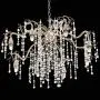 Branches Silver Champagne Large Chandelier 31'' Wide Modern Clear Crystal Strands 8-Light Fixture for Dining Room House Foyer Kitchen Island Entryway Bedroom Living Room - Possini Euro Design