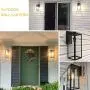 Outdoor Wall Lantern, Outdoor Light Fixtures Wall Mount, Black Exterior Wall Sconce Fixture, Waterproof Porch Wall Lamp with Clear Glass Shade for Entryway, Porch, Doorway
