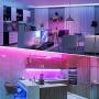 LED Strip Lights for Bedroom,Tesoky 16.4ft RGB 5050 Led Rope Lights Color Changing with 20 Keys IR Remote Controller and App Smart Bluetooth Controlled Led Strip Lights Mood Light for Home Kitchen