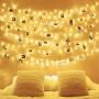 HEHUI Photo Clips String Light，33 ft 100 LED Waterproof Fairy String Lights with 100 Clips, Battery/USB Powered String Lights with Photo Clips 8 Lighting Modes for Bedroom Christmas Wedding Parties