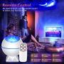 Galaxy Projector 3 in 1 Ocean Wave Projector Night Light Star Projector with Remote Control Voice Control, Nebula Cloud Mini 360 Pro Light for Bedroom Ceiling Car Kid Adult Gift with 43 Light Modes