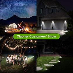 Claoner Solar Landscape Spotlights [36 LED /3 Modes] Wireless Waterproof Outdoor Solar Powered Landscaping Spotlights Wall Lights for Yard Garden Driveway Porch Walkway Pool Patio- Cold White(2 Pack)