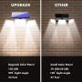 JosMega Upgraded Larger 130 LED Solar Powered Motion Sensor Flood Security Wall Lights Outdoor IP65 Waterproof 3 Head 360° Adjustable Spotlights for Porch Garden Patio Yard Garage Pathway 1 Pack