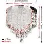 SUNLIHOUSE Modern Crystal Chandelier Ball Fixture Pendant Ceiling Lamp H11.7'' X W9.8'', 3 Light,Mini Modern Chandelier Lighting Fixture for Bedroom, Hallway, Bathroom, Kitchen, Bar