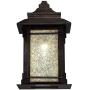 Hickory Point Rustic Farmhouse Outdoor Wall Light Fixture Walnut Bronze 16 1/2'' Frosted Cream Glass for House Porch Patio - Franklin Iron Works