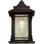 Hickory Point Rustic Farmhouse Outdoor Wall Light Fixture Walnut Bronze 16 1/2'' Frosted Cream Glass for House Porch Patio - Franklin Iron Works