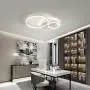 IKK Modern Ceiling Light, Flush Mount LED Lighting Fixture 4000K Natural Light, 3 White Rings Acrylic Shade, Modern Ceiling Lamp 60 Watts for Kids Rooms, Hotel Rooms, Dining Rooms, Living Room, Foyer IKK Modern Ceiling Light, Flush Mount LED Lighting Fixture 4000K Natural Light, 3 White Rings Acrylic Shade, Modern Ceiling Lamp 60 Watts for Kids Rooms, Hotel Rooms, Dining Rooms, Living Room, Foyer