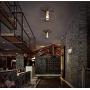 Pauwer Industrial Flush Mount Ceiling Light Square Metal Cage Chandelier Oil Rubbed Bronze Vintage Rustic One Light Flush Mount Ceiling Light Fixture