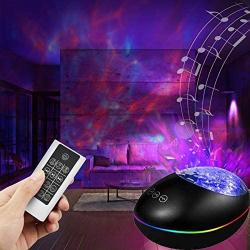 Star Galaxy Light Projector with Bluetooth Speaker, Ocean Wave Projector Night Light Built-in Music Player, Sleep Timer & Remote Control,8 Starlight Light Projector Modes for Bedroom Party Decoration