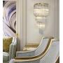 LITFAD Clear Crystal Wall Sconce 5 Lights Contemporary Wall Light Fixture Modern Wall Mount Light Fixture in Gold LED Wall Lamps Sconce Night Light for Living Room Hallway Bedside Hotel LITFAD Clear Crystal Wall Sconce 5 Lights Contemporary Wall Light Fixture Modern Wall Mount Light Fixture in Gold LED Wall Lamps Sconce Night Light for Living Room Hallway Bedside Hotel