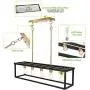 5-Light Kitchen Island Pendant Lighting, LED Bulbs Included, Industrial Dining Room Light Fixtures, 35 inch Linear Chandelier with Brass & Black Painting, ETL Listed