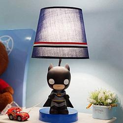 KWOKING Lighting Cartoon Movie Theme Desk Lamp Dimmable Night Light for Kids Super Hero Iron Man Birthday Gifts Table Lamp Eye-Caring Reading Light for Boys Bedroom - Batman