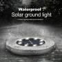 Solar Ground Lights,12 Packs 8 LED Solar Garden Lights Outdoor Waterproof in-Upgraded Outdoor Garden Waterproof Bright in-Ground Lights for Lawn Pathway Yard Driveway(Cold White)