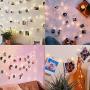 Photo Clip String Lights - 50 LED 17 Ft Battery Operated Fairy Lights with Clear Clips, Photo Lights Hanging Lights for Bedroom Wedding Indoor Outdoor Ideal Gift Holiday Decorations