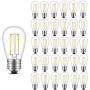 INNOCCY Vintage S14 LED Light Bulbs, 2W 200 Lumens 2700K Warm White Waterproof Dimmable Bulb Great for Outdoor String Lights, 30 Pack