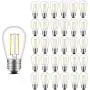INNOCCY Vintage S14 LED Light Bulbs, 2W 200 Lumens 2700K Warm White Waterproof Dimmable Bulb Great for Outdoor String Lights, 30 Pack