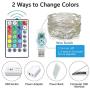 RGB String Lights - 33ft 100 LED USB Led String Lights with Remote for Indoor Christmas Wedding Costume 16 Colors Changing Fairy String Lights for Bedroom Color Changing Lights