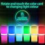 Nursery Night Light, RGB Color Changing Desktop Nightlight, Touch Night Light For Bedroom Breastfeeding, Rechargeable Portable Bedside Lamp, Birthday Gift For Baby Kids Teens Boys Girls