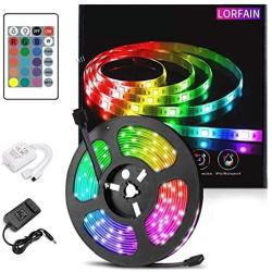 Led Strip Lights with Remote Bedroom - 16.4ft 5m Waterproof Led Light Strips, RGB Led Strip, Color Changing LED Strip Lights for Bedroom,Bed,Home,Room,Kitchen,TV Backlight,DIY Decoration 12V Power Sup