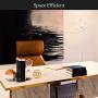 Brightech Eclipse Modern LED Torchiere Floor Lamp - Very High Brightness, Indoor Lamp - Living Room Standing Light - Alternative to Halogen - Built in Touch Dimmer - Silver