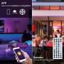 Led Strip Lights,32.8ft RGB LED Light Strip 5050 LED Tape Lights, Color Changing APP Controller LED Lights, Music Sync Light Strips Kit with Remote and 12V Power Supply for Home Lighting