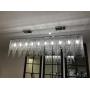 A1A9 Luxury Crystal Chandelier Ceiling Lights, Modern Rectangle Raindrop Elegant Chandeliers Fixture Clear K9 Crystal Romantic LED Pendant Lighting for Livingroom, Dining Room, Foyer, Lounge, Bar