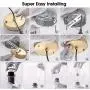 Seeded Glass Pendant Light Mini 1-Light Pendant Lighting for Kitchen Island Vintage Blown Glass Hanging Light Fixture with Seedy Glass Shade for Hallway,Dining Room,Balcony,Foyer,MAX40W,E26
