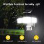 Solar Lights Outdoor, GSBLUNIE 1600LM 3 Adjustable Heads Dusk to Dawn Solar Motion Sensor Lights Outdoor,IP65 Waterproof Solar Flood Lights Outdoor Security Lights Detector for Yard,Garage,Front Door