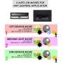 UMR 100 LED Solar Security Light - 2020 Motion Sensor Outdoor Lighting w Magnetic Mounting, USB Battery Power, Dusk Dawn Detector - Ultra-Bright Wireless for Exterior Outside Driveway Yard Patio Deck