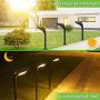 Outdoor Solar Pathway Lights Landscape Path Light with 2 Modes [Cool White & Warm White] Waterproof LED Spot Lighting Solar Powered Ground Lights for Garden Driveway Lawn Decorations,4 Pack