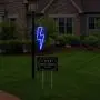 Solar LED Neon Decorative Lights, Neon Sign Shaped Decor Light, Lightning Shape Outdoor Decor for Christmas Halloween Decoration Living Room, Wall,Birthday Party, Wedding Party (Blue) Solar LED Neon Decorative Lights, Neon Sign Shaped Decor Light, Lightning Shape Outdoor Decor for Christmas Halloween Decoration Living Room, Wall,Birthday Party, Wedding Party (Blue)